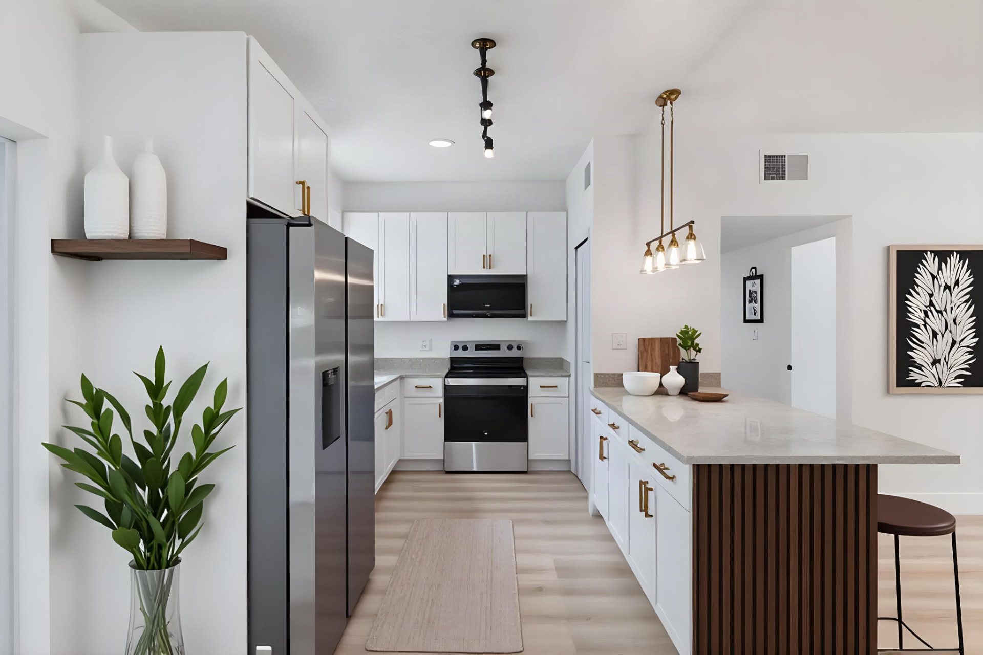 Kitchen after remodeling at 3503 S Crystal Lake Dr