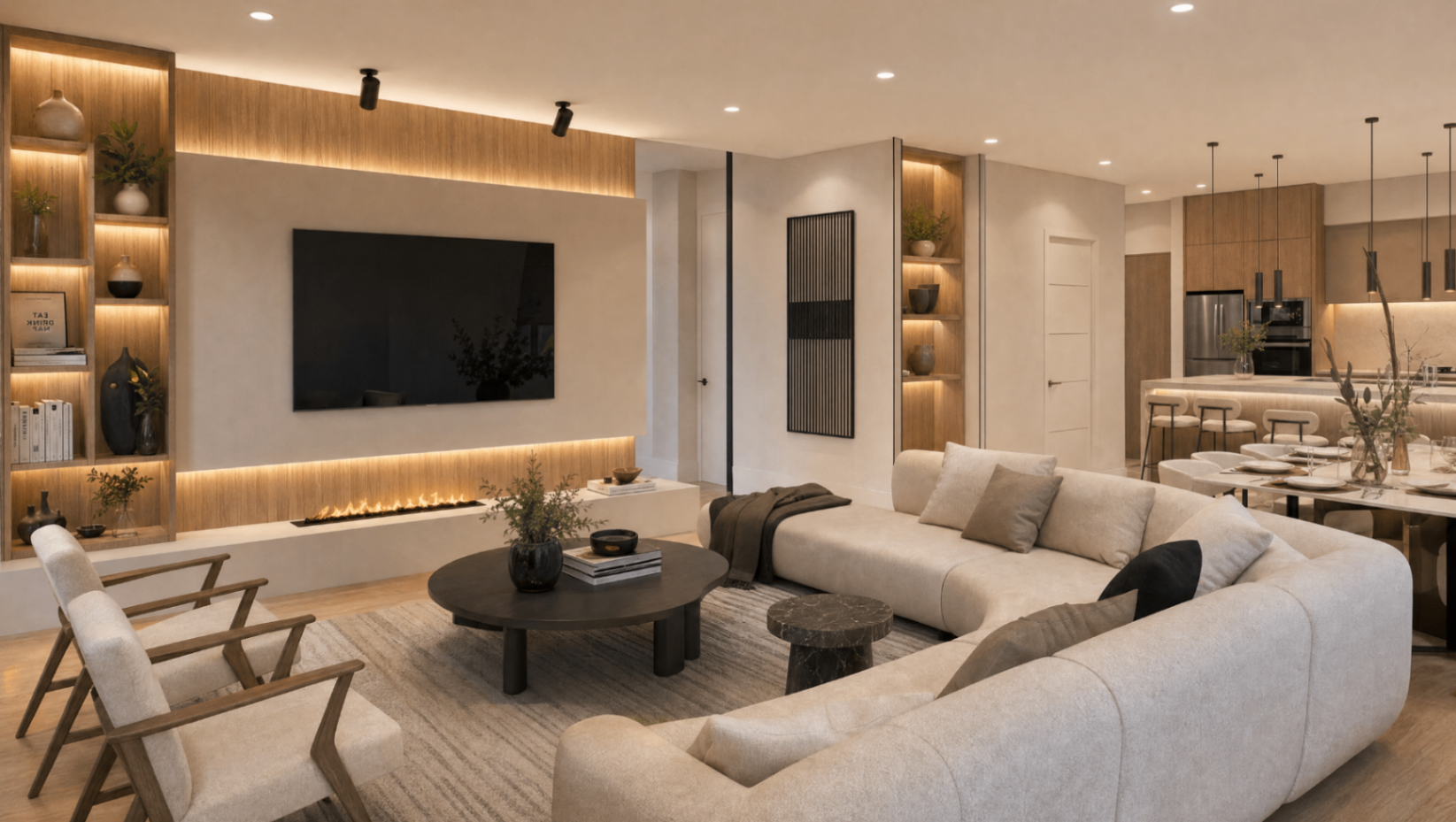 Living areas — conceptual rendering of the proposed design
