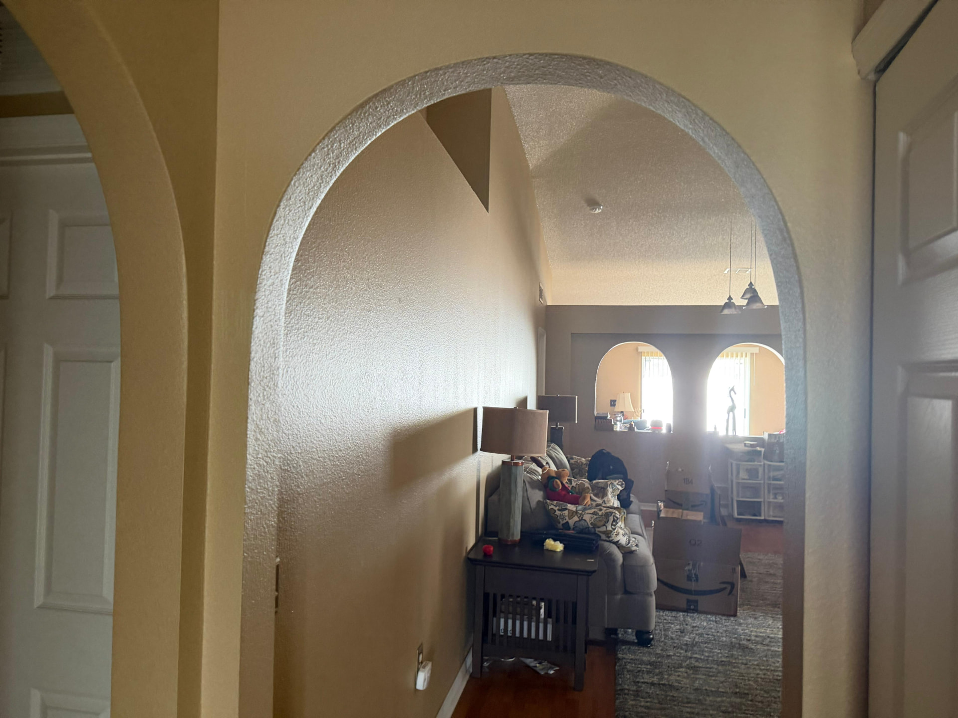 Hallway before remodeling at 5112 Laval Dr
